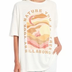 WOMEN Billabong Nature Is Free CrewBoyfriend T-Shirt