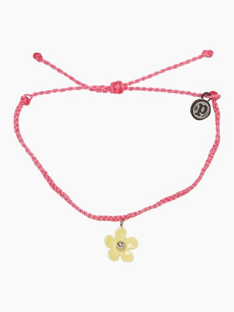 Pura Vida Yellow Solstice Enamel Flower Charm Bracelet In Pink Bracelets 1 Pura Vida Yellow Solstice Enamel Flower Charm Bracelet In Pink Bracelets