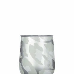 Corkcicle 12oz Stemless - Snow Leopard HOME