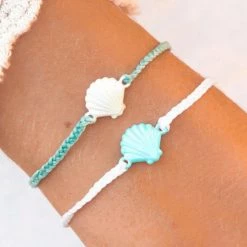 Pura Vida Iridescent Blue Shell Bracelet Bracelets