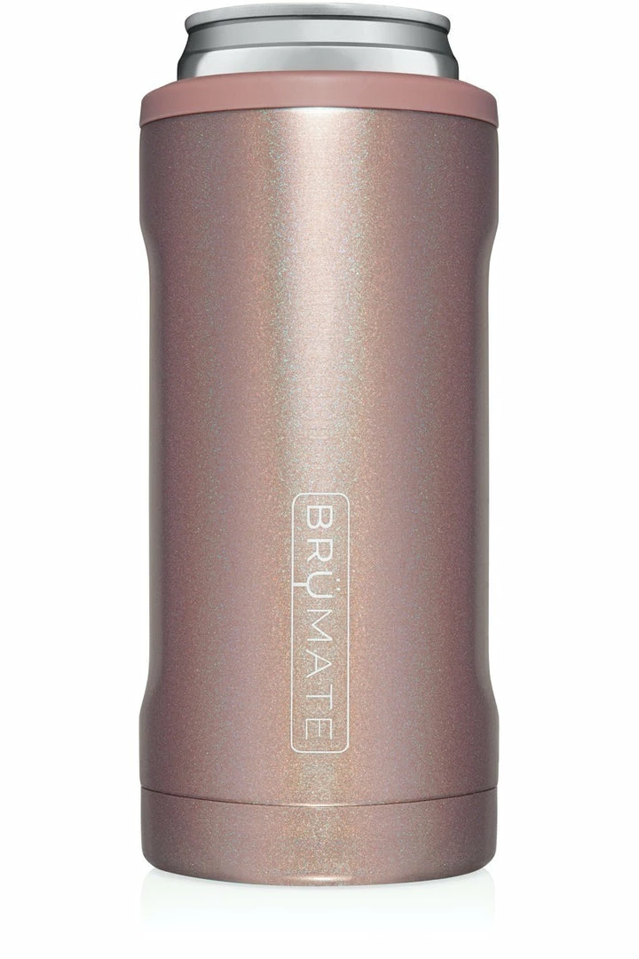 Drink Accessories Brumate Hopsulator Slim Glitter Rose Gold 1 Drink Accessories Brumate Hopsulator Slim Glitter Rose Gold