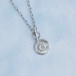 Leaf In Creek Pura Vida Silver Sun And Moon Toggle Choker