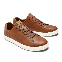 Olukai Men's LAE'AHI LI 'ILI Leather Shoe Fox/Fox