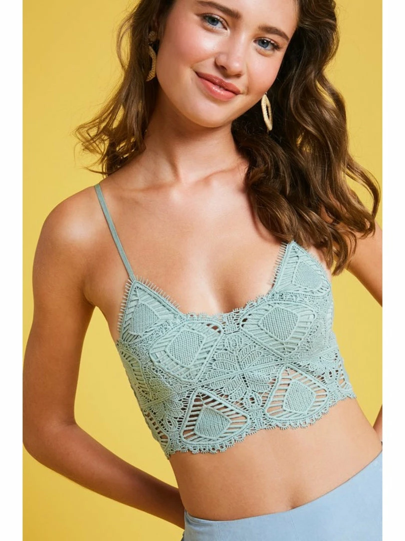 WOMEN Listicle Crochet Bralette LBL0106 3 WOMEN Listicle Crochet Bralette LBL0106