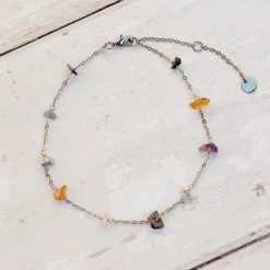 Pura Vida RAINBOW CHIP CHAIN ANKLET Anklets