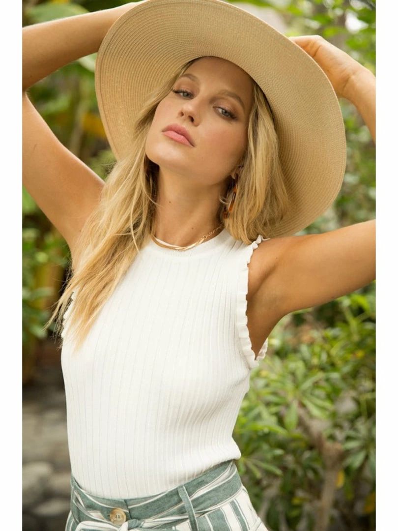 Hem And Thread SLEEVELESS FRILL TOP 7967 Tops 2 Hem And Thread SLEEVELESS FRILL TOP 7967 Tops