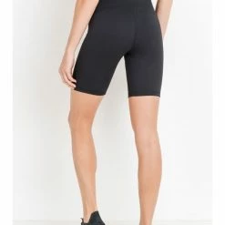 Mono B RED - Highwaist Solid Short Leggings APH6178 WOMEN