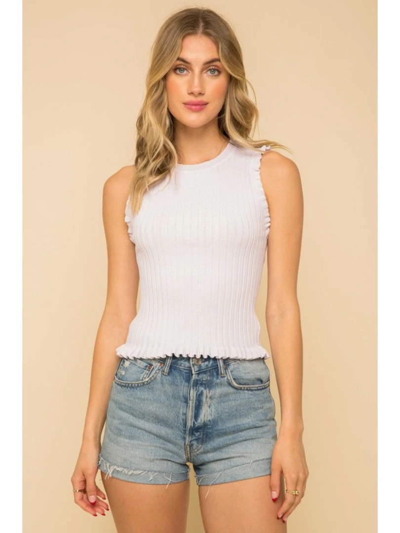 Hem And Thread SLEEVELESS FRILL TOP 7967 Tops 1 Hem And Thread SLEEVELESS FRILL TOP 7967 Tops