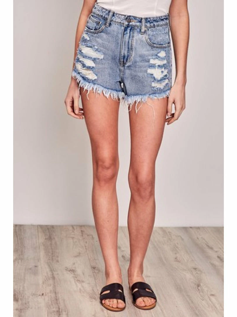 Mustard Seed WOMEN Boyfriend Distressed Denim Shorts DS0138 SMALL Only 1 Mustard Seed WOMEN Boyfriend Distressed Denim Shorts DS0138 SMALL Only