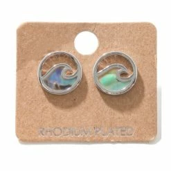 Anarchy 18k Iridescent Wave Stud Earrings KE3909