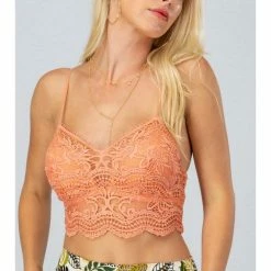 TrendNotes WOMEN EYELASH LACE CAMI BRALETTE 0980-0706