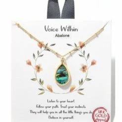 Anarchy 18k Tear Stone Charm Necklace BSNA021 WOMEN