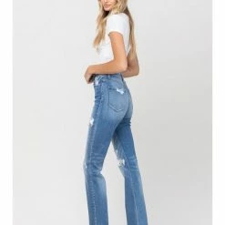 Vervet SUPER HIGH RISE DISTRESSED STRAIGHT 6 Vervet SUPER HIGH RISE DISTRESSED STRAIGHT