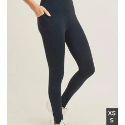 Mono B WOMEN Tapered Band Essential Solid Highwaist Leggings