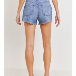 Just Black Denim HIGH RISE SCALLOPED DISTRESS WOMEN