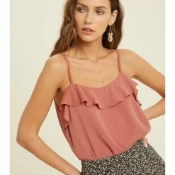 Wishlist CASUAL RUFFLE CAMI TOP