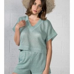 Very J WOMEN Let's Go To The Beach Top NT10006SET