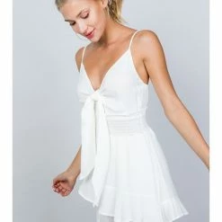 Illa Illa Solid Ruffled Romper