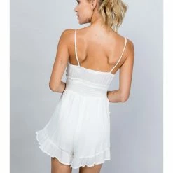 Illa Illa Solid Ruffled Romper