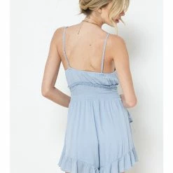 Illa Illa Solid Ruffled Romper
