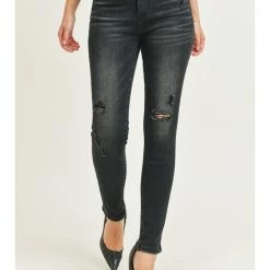 Risen WOMEN HIGH RISE VINTAGE WASHED SKINNY