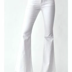 Risen MID RISE RAW HEM KICK FLARE WOMEN