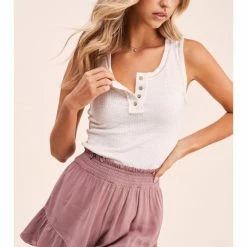 La Miel Jojo Top Button Tank