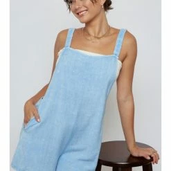 Blue Blush My Favorite Overalls IBR06341 WOMEN