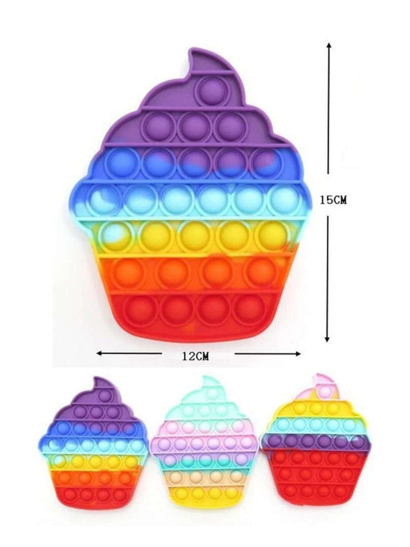 Funteeze KIDS Cupcake Push Pop Bubble Fidget Toy 5.91 X 4.73 Inches Fidget 1 Funteeze KIDS Cupcake Push Pop Bubble Fidget Toy 5.91 X 4.73 Inches Fidget