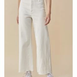 Miou Muse STRAIGHT WIDE LEG DENIM PANTS WOMEN