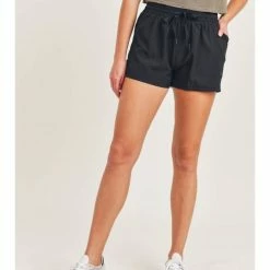 Mono B WOMEN Drawstring Pocket Athleisure Shorts (AP7008)
