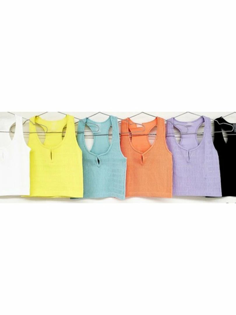 Dynamic Fashion WOMEN Cut The Center Layering Tank (One Size Fits Most) 1 Dynamic Fashion WOMEN Cut The Center Layering Tank (One Size Fits Most)
