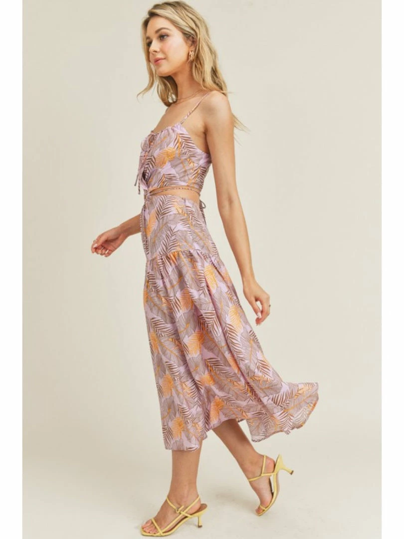 Lush Cut Out Maxi Leaves Dress 1 Lush Cut Out Maxi Leaves Dress