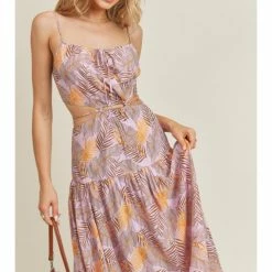 Lush Cut Out Maxi Leaves Dress 5 Lush Cut Out Maxi Leaves Dress