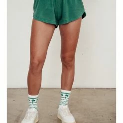 Angels Welcome Market WOMEN WASHED SOFT AND FADED DOLPHIN SHORTS