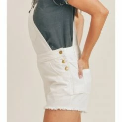 &merci DENIM SHORT OVERALLS