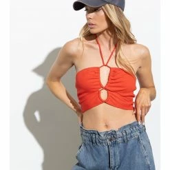 Illa Illa WOMEN Ribbed Cut-Out Top