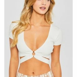 Love Tree Tops Sweater Top O Ring