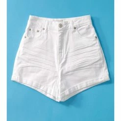 Trend Notes DISTRESSED FOLDED HEM Color Pop SHORTS 5 Trend Notes DISTRESSED FOLDED HEM Color Pop SHORTS