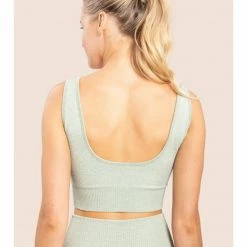 Mono B Seamless Hybrid Ribbed Sports Bra Active Tops & Sports Bras