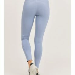 Mono B BRONZE - Highwaist Essential Leggings With Mesh Pockets Ocean WOMEN