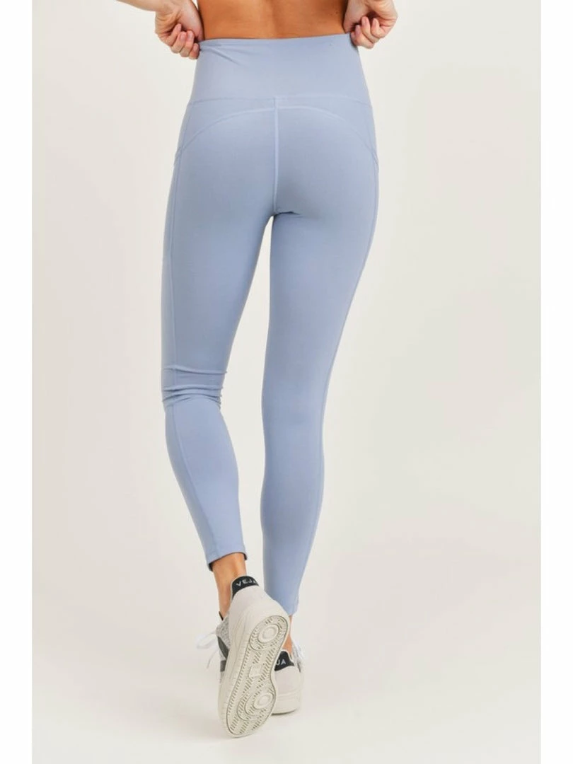 Mono B BRONZE - Highwaist Essential Leggings With Mesh Pockets Ocean WOMEN 2 Mono B BRONZE - Highwaist Essential Leggings With Mesh Pockets Ocean WOMEN