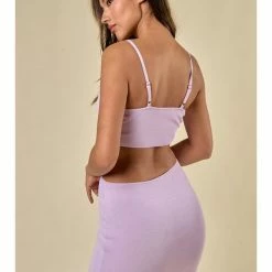 Blue Blush CUT OUT DETAIL SWEATER MINI DRESS