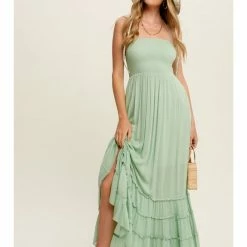 Listicle WOMEN Forever Yours Tiered Woven Maxi Dress