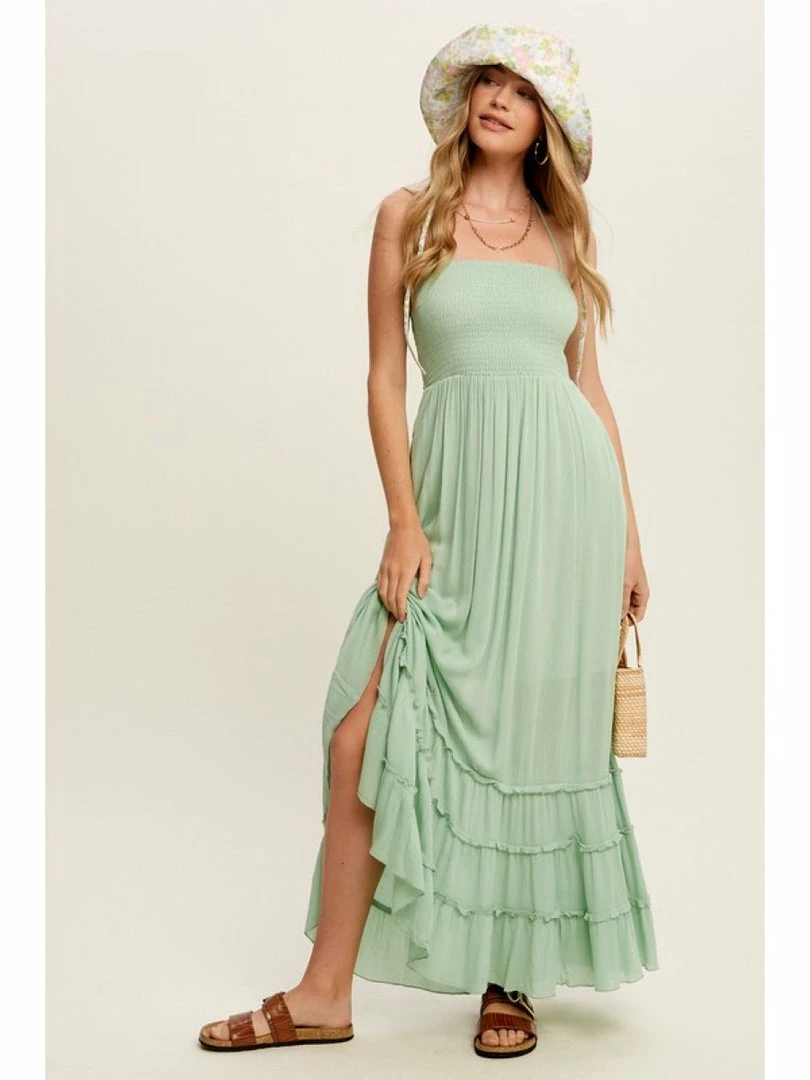 Listicle WOMEN Forever Yours Tiered Woven Maxi Dress 1 Listicle WOMEN Forever Yours Tiered Woven Maxi Dress