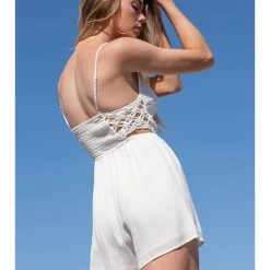 Illa Illa Rayon Tie Up Romper Dresses & Skirts