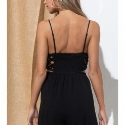 Illa Illa Rayon Tie Up Romper Dresses & Skirts