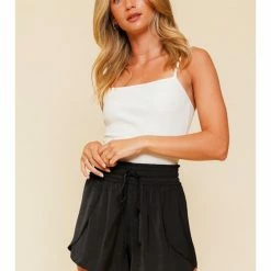 Hem And Thread CURTAIN HEM WASHER SATIN SHORTS
