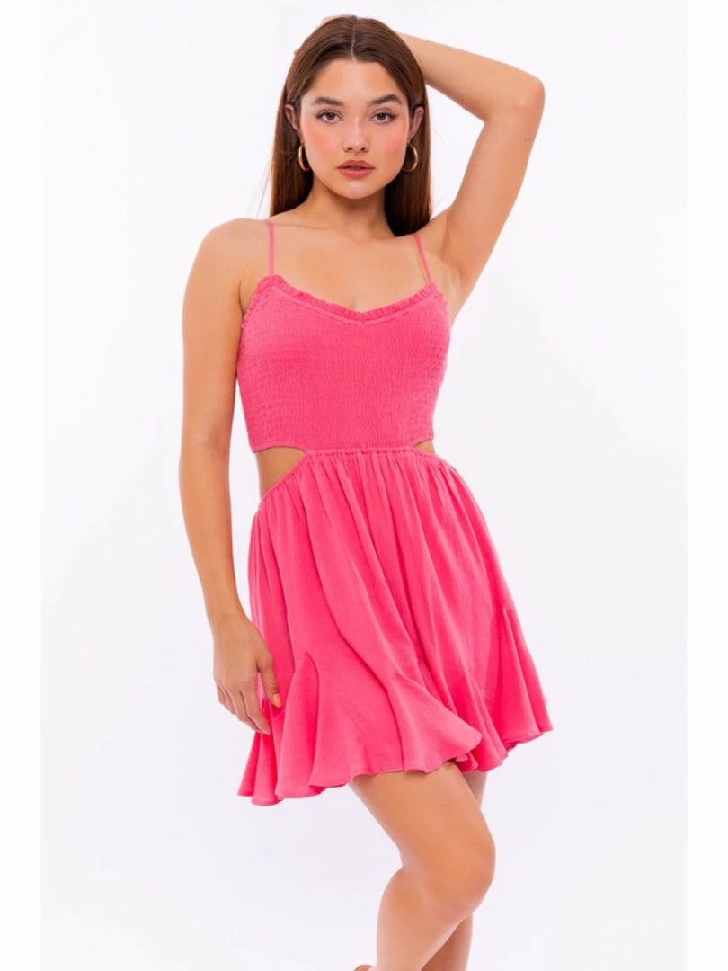 LE LIS Dresses & Skirts SLEEVELESS SMOCKED TOP GODET SKIRT MINI DRESS 1 LE LIS Dresses & Skirts SLEEVELESS SMOCKED TOP GODET SKIRT MINI DRESS