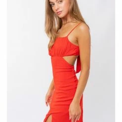 LE LIS BACK TIE MINI DRESS Dresses & Skirts